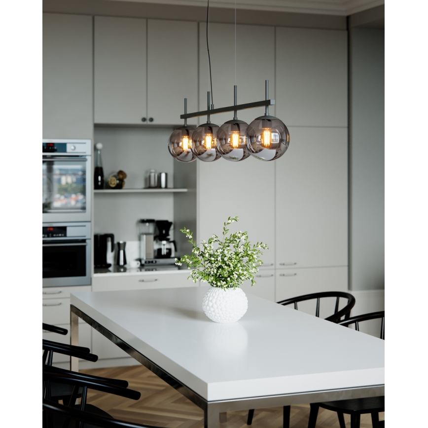 ByRydens - Luster na sajli BOYLE 4xE27/8W/230V