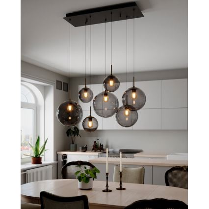 ByRydens - Luster na sajli LAURA 7xE27/8W/230V