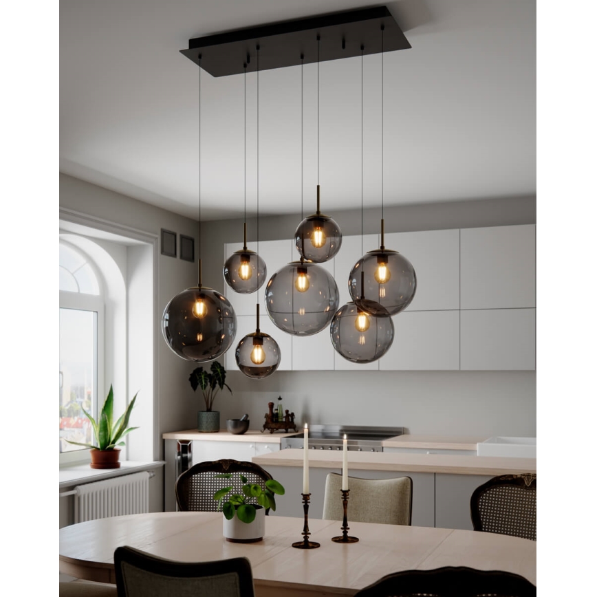 ByRydens - Luster na sajli LAURA 7xE27/8W/230V