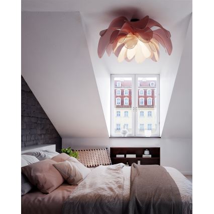 ByRydens - Stropna svjetiljka za površinsku montažu LOU LOU 1xE27/8W/230V ružičasta