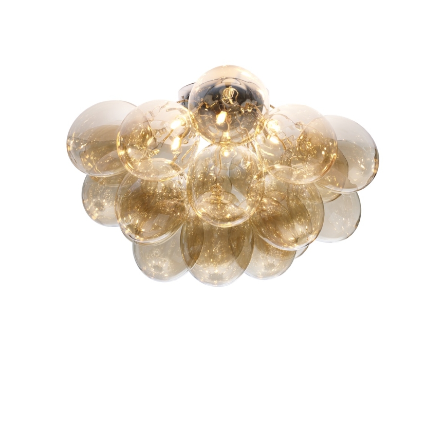 ByRydens - Stropna svjetiljka GROSS 6xG9/8W/230V dimna/smeđa Ø 70 cm