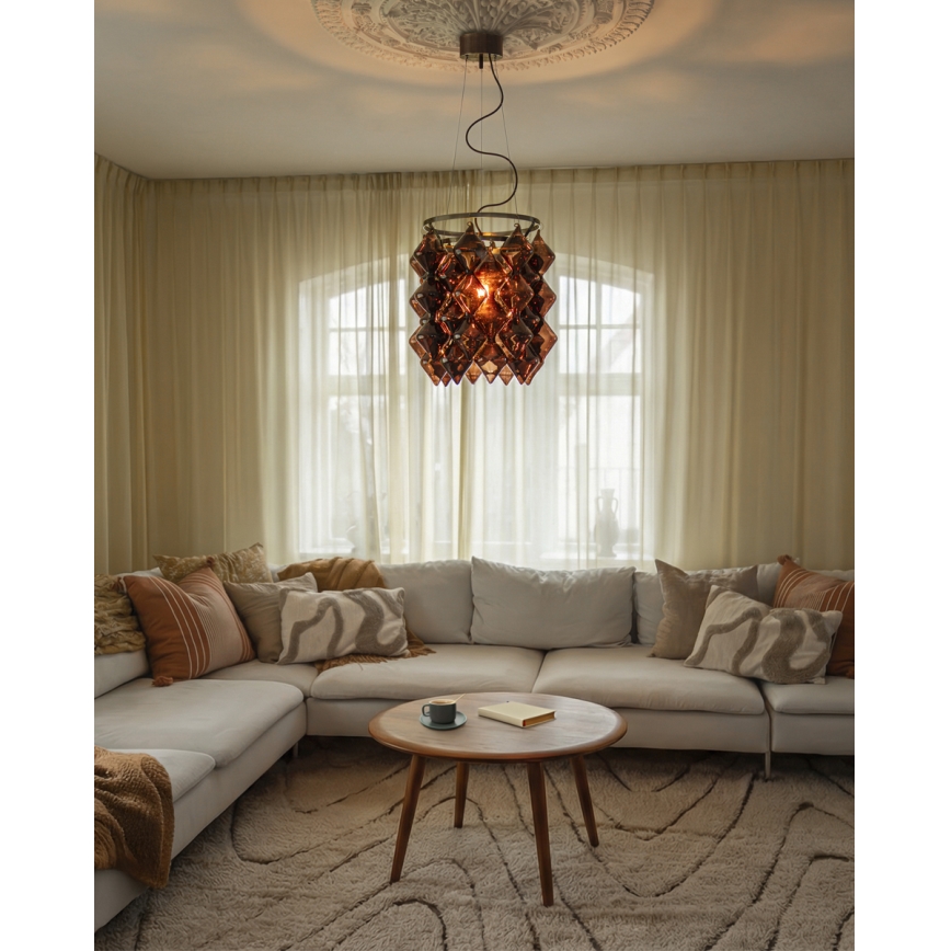 ByRydens - Viseći luster GEMMA na sajli 1xE27/5W/230V