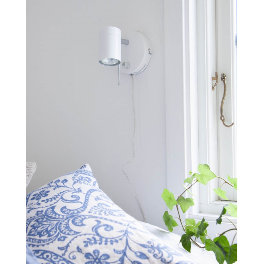 ByRydens - Prigušiva zidna reflektorska svjetiljka CORRECT 1xGU10/7W/230V bijela