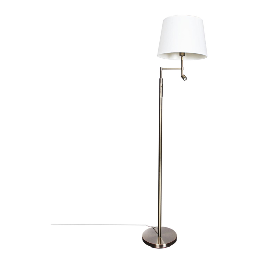 ByRydens - LED Podna lampa ORLANDO 1xE27/5W/230V + LED/3W bijela/bronca pr. 36 cm