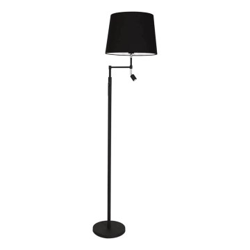 ByRydens - LED podna svjetiljka ORLANDO 1xE27/5W/230V + LED/3W crna, promjer 36 cm