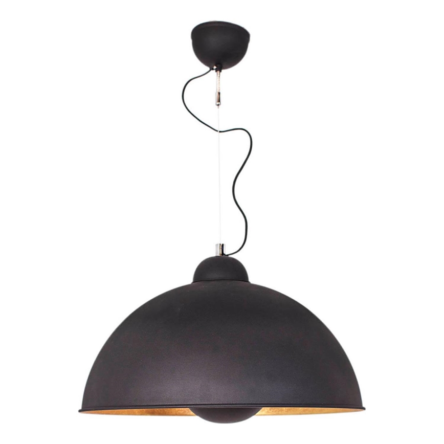 ByRydens - Luster na kabelu CAPTAIN 1xE27/7W/230V crna