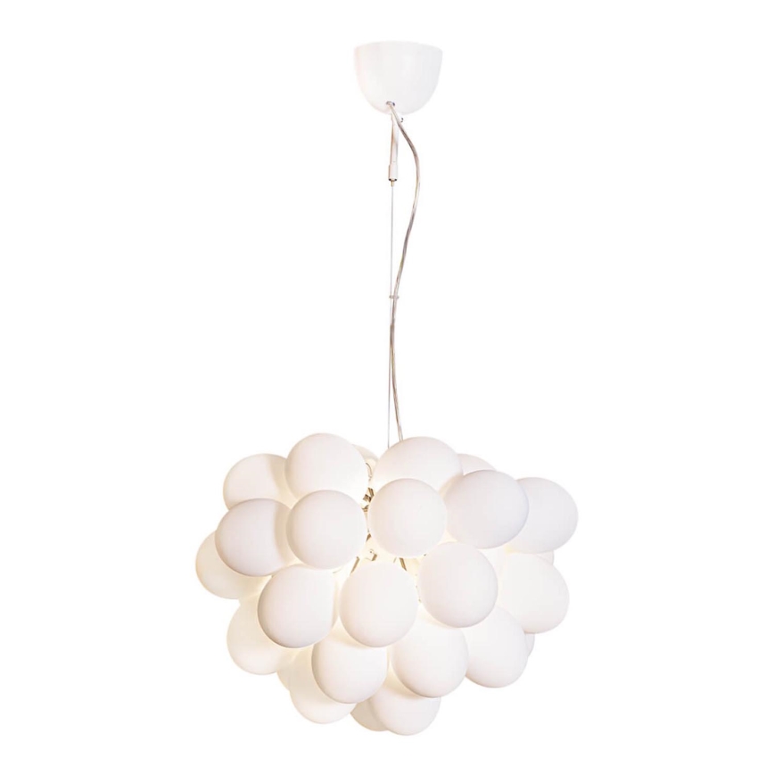 ByRydens - Luster na sajli GROSS 8xG9/4W/230V bijela pr. 50 cm