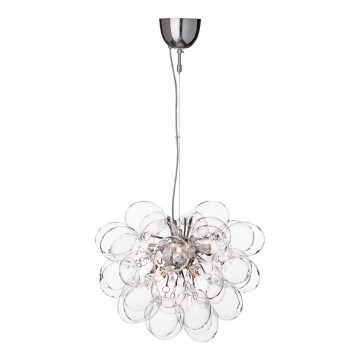 ByRydens - Luster na sajli GROSS 8xG9/4W/230V prozirna pr. 50 cm