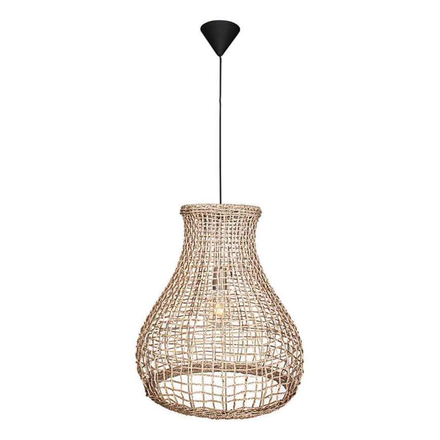ByRydens - Luster na sajli SEAGRASS 1xE27/8W/230V bež pr. 49 cm