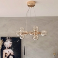 ByRydens - Luster na sajli SPLENDOR 15xG9/5W/230V dimna/smeđa pr. 58 cm