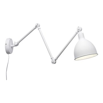 ByRydens - Prigušiva zidna lampa BAZAR 1xE27/5W/230V bijela