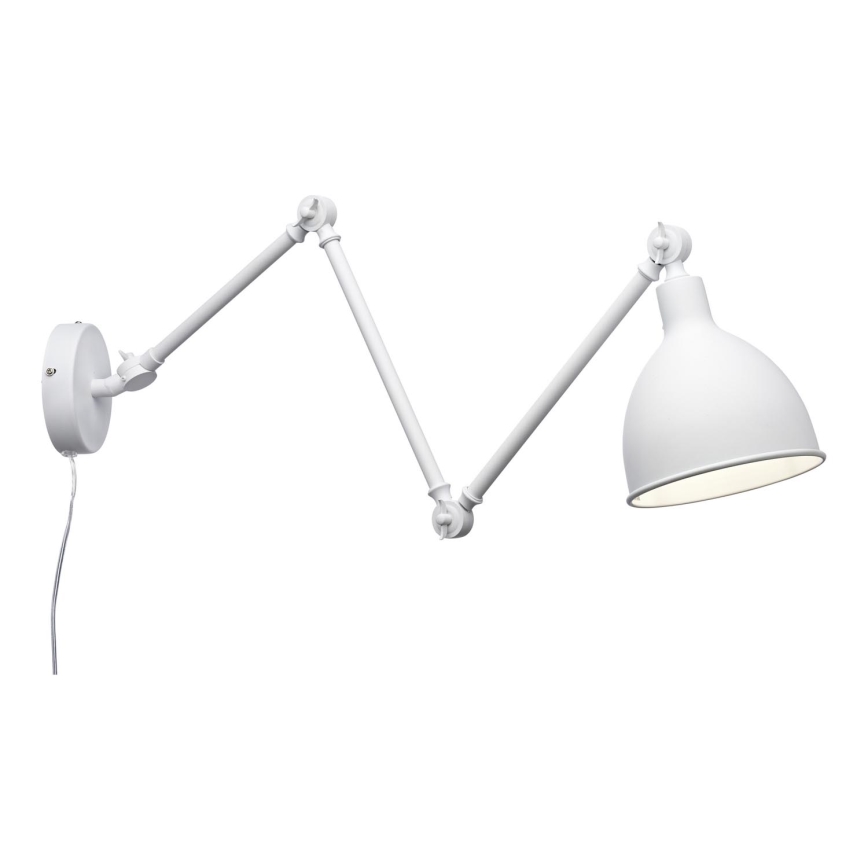 ByRydens - Prigušiva zidna lampa BAZAR 1xE27/5W/230V bijela