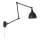 ByRydens - Prigušiva zidna lampa BAZAR 1xE27/5W/230V crna