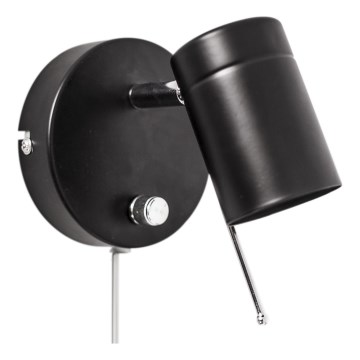 ByRydens - Prigušiva zidna reflektorska svjetiljka CORRECT 1xGU10/7W/230V crna
