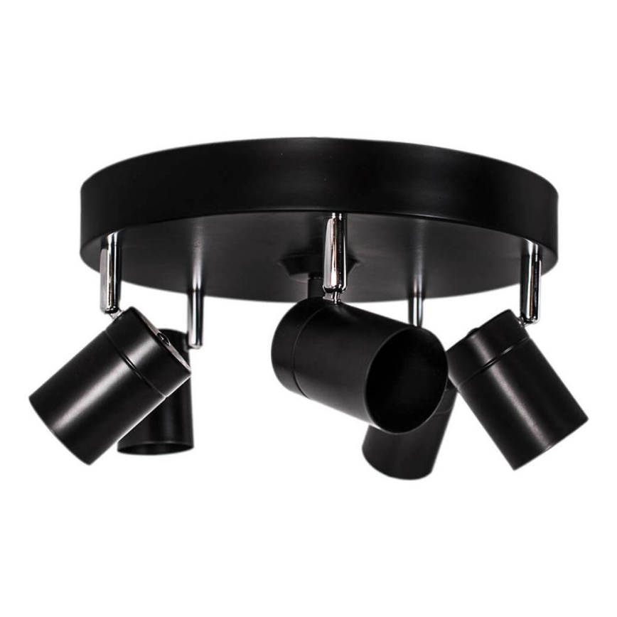 ByRydens - Reflektor CORRECT 5xGU10/7W/230V crna Ø 30 cm