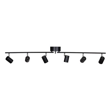 ByRydens - Reflektorska svjetiljka CORRECT 6xGU10/7W/230V crna pr. 30 cm