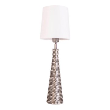 ByRydens - Stolna lampa LOFTY 1xE27/5W/230V bijela/srebrna