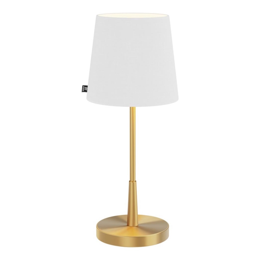 ByRydens - Stolna lampa LUMI 1xE27/8W/230V bijela/zlatna 48,5 cm