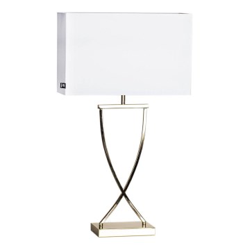 ByRydens - Stolna lampa OMEGA 1xE27/5W/230V bijela/mesing