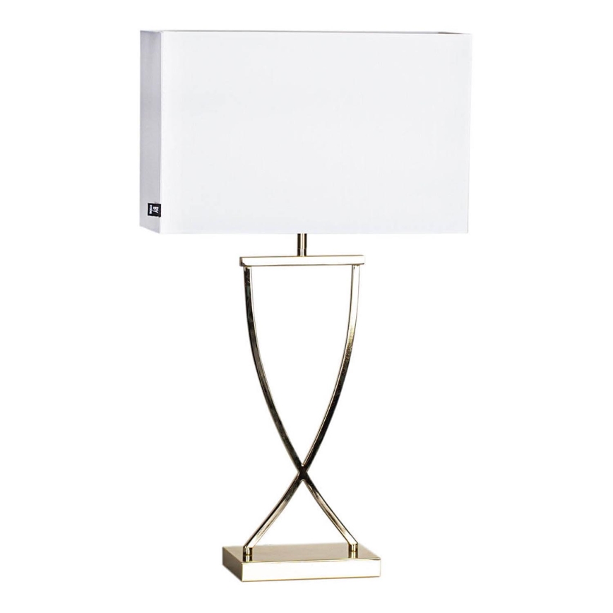 ByRydens - Stolna lampa OMEGA 1xE27/5W/230V bijela/mesing