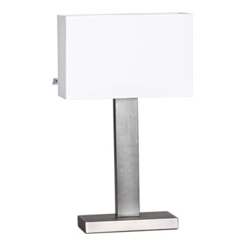ByRydens - Stolna lampa PRIME 1xE27/5W/230V bijela/matni krom