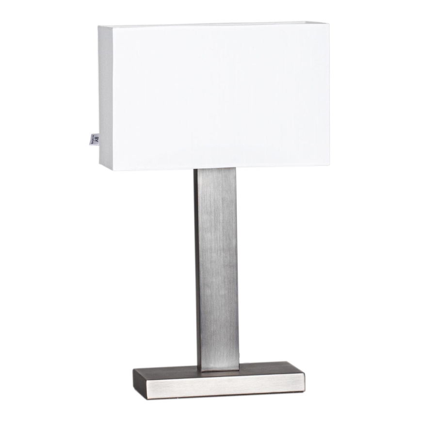 ByRydens - Stolna lampa PRIME 1xE27/5W/230V bijela/matni krom