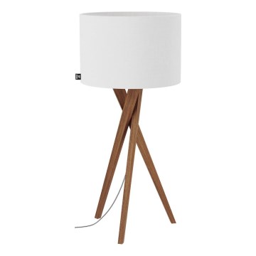 ByRydens - Stolna lampa VEGA 1xE27/8W/230V bijela/hrast