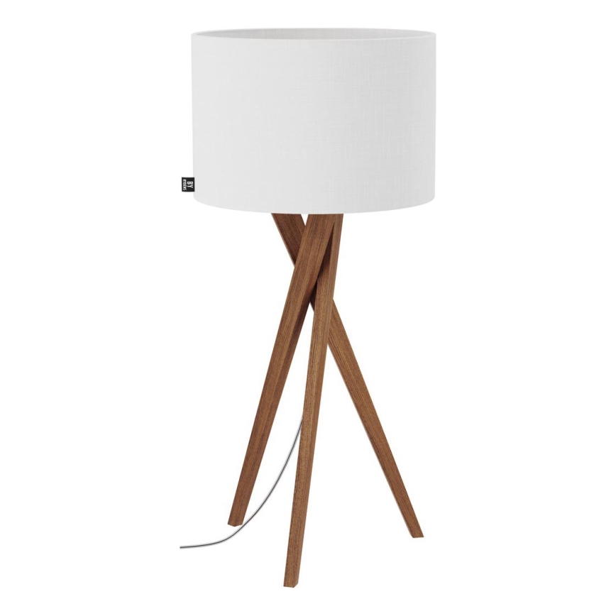 ByRydens - Stolna lampa VEGA 1xE27/8W/230V bijela/hrast