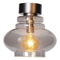 ByRydens - Stropna svjetiljka DOLORES 1xE27/5W/230V promjer 30 cm siva/zadimljena