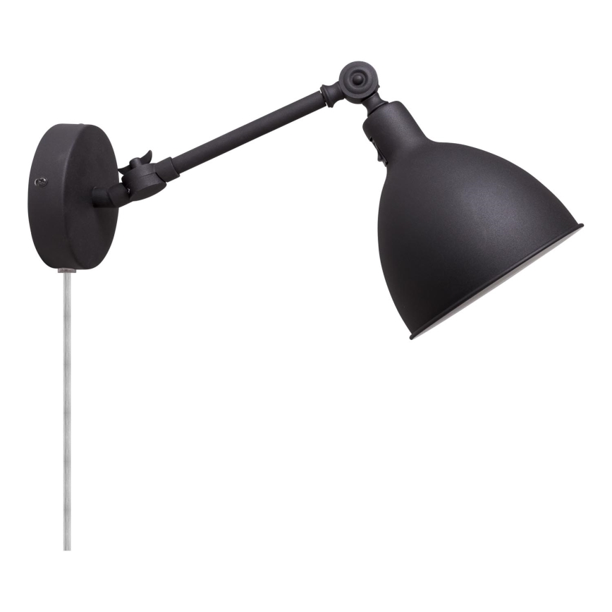 ByRydens - Zidna lampa BAZAR MINI 1xE27/5W/230V crna