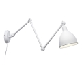 ByRydens - Zidna lampa s prigušivanjem BAZAR 1xE27/5W/230V bijela