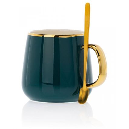 Čajni servis NOAH zelena/zlatna