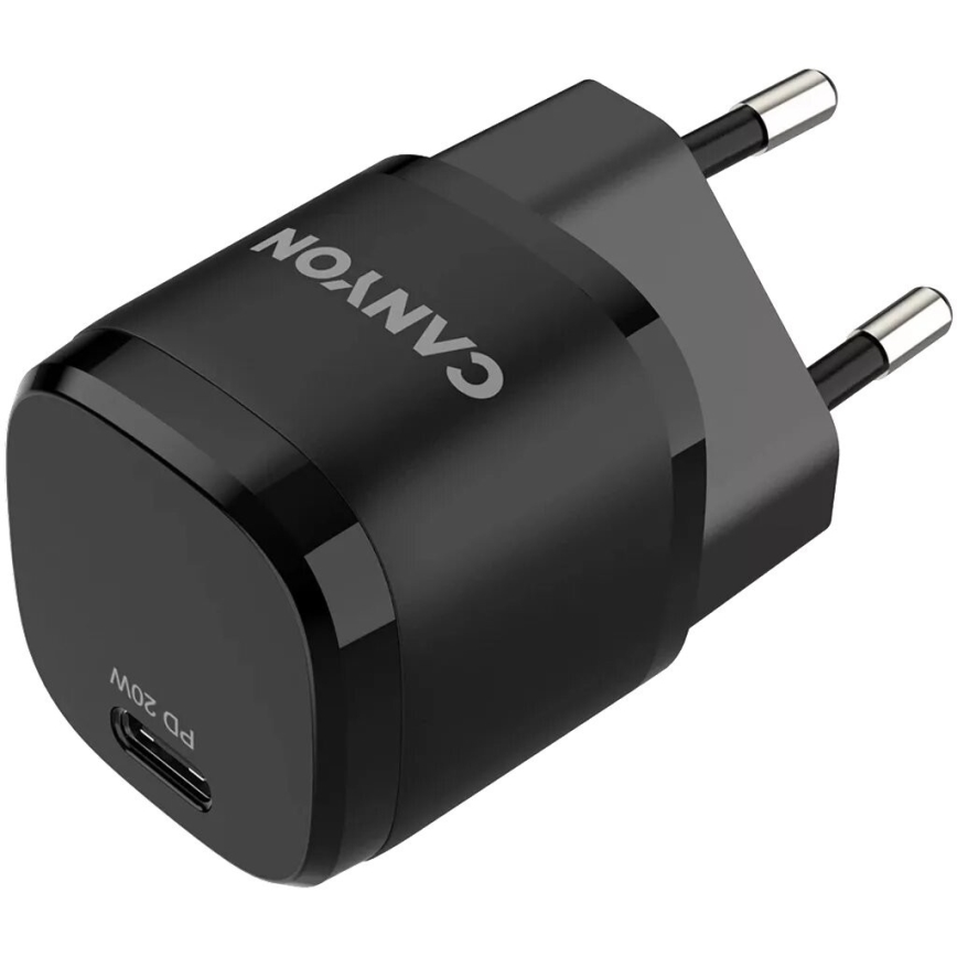 Canyon - Adapter za brzo punjenje Power Delivery 20W crna
