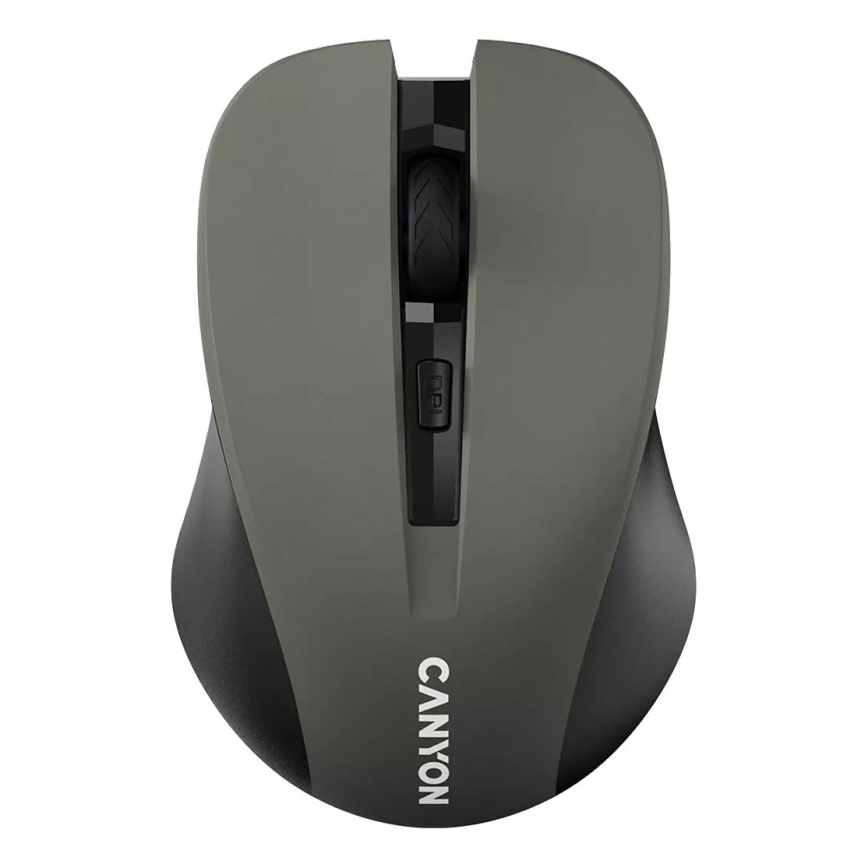 Canyon - Bežični miš 800/1000/1200 DPI 2xAAA siva