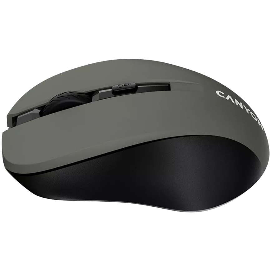 Canyon - Bežični miš 800/1000/1200 DPI 2xAAA siva