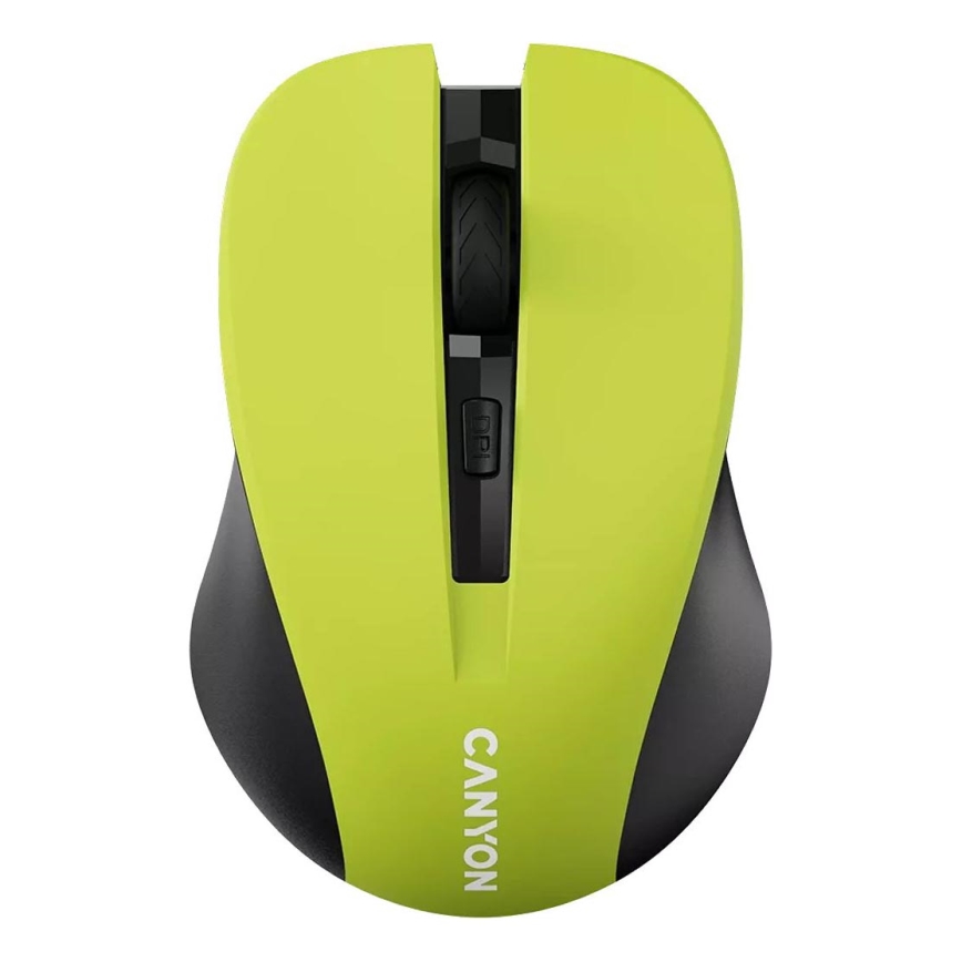 Canyon - Bežični miš 800/1000/1200 DPI 2xAAA žute boje