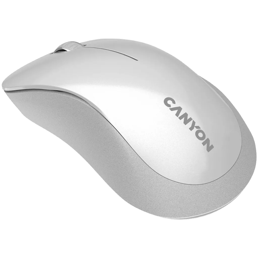 Canyon - Bežični optički miš sa senzorom Pixart MW 1200 DPI 2xAAA bijela