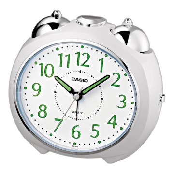 Casio - Budilica 1xLR14 bijela/sjajni krom