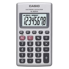 Casio - Džepni kalkulator 1xLR54 srebrna