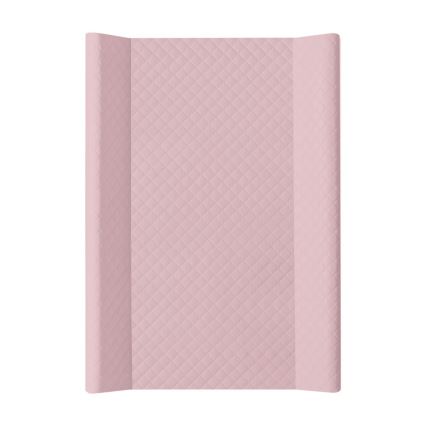 CebaBaby - Podloga za previjanje s čvrstom pločom i dva povišena ruba COMFORT 50x70 cm ružičasta