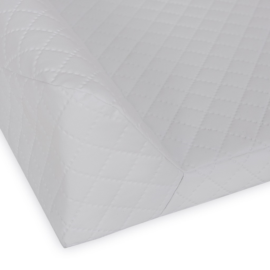 CebaBaby - Podloga za previjanje s čvrstom pločom i dva povišena ruba COMFORT 50x70 cm siva