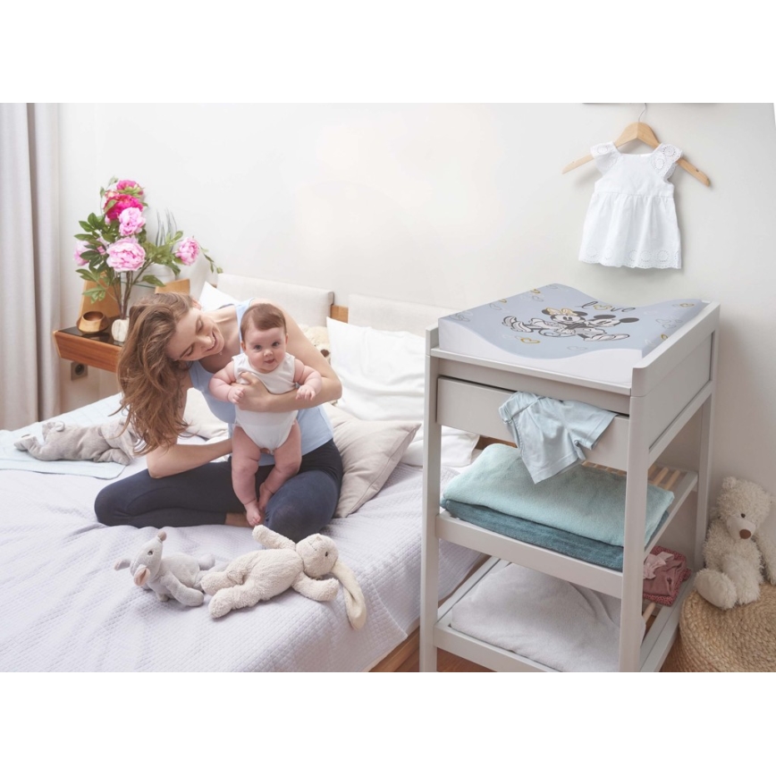 CebaBaby - Podloga za previjanje s dva povišena ruba COSY DISNEY 50x70 cm plava