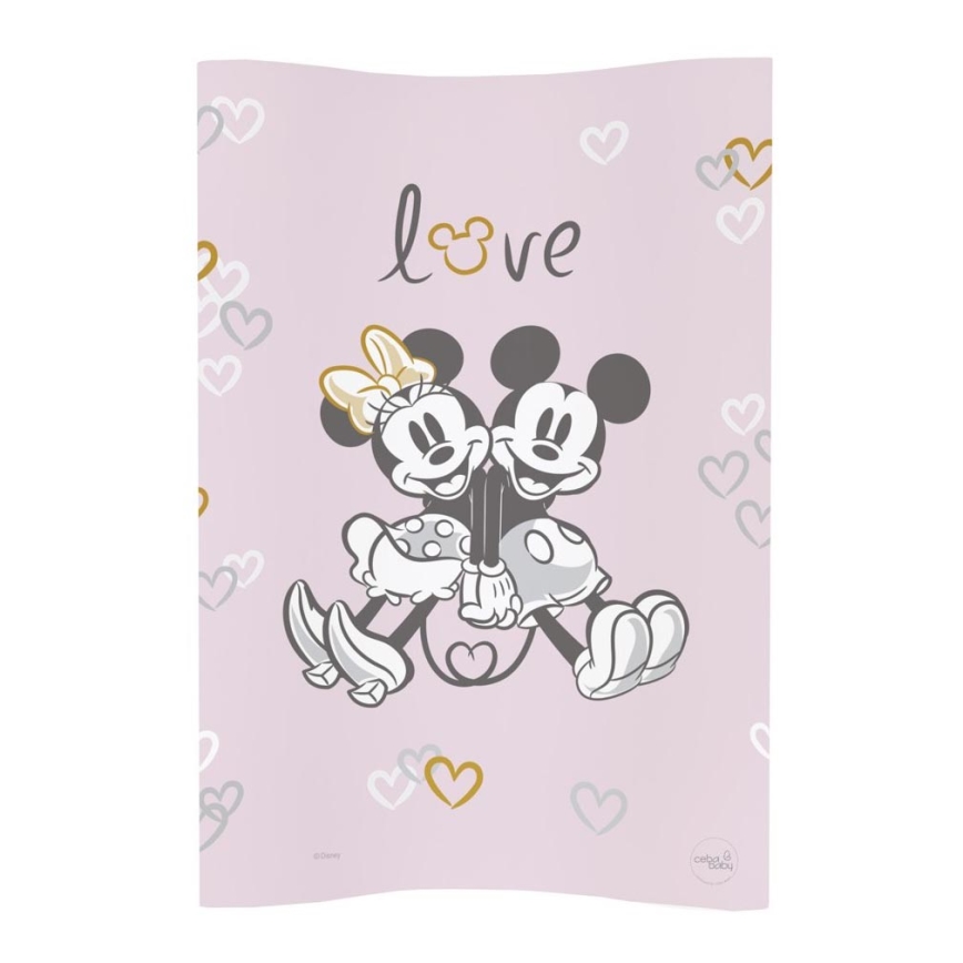 CebaBaby - Podloga za previjanje s dva povišena ruba COSY DISNEY 50x70 cm ružičasta