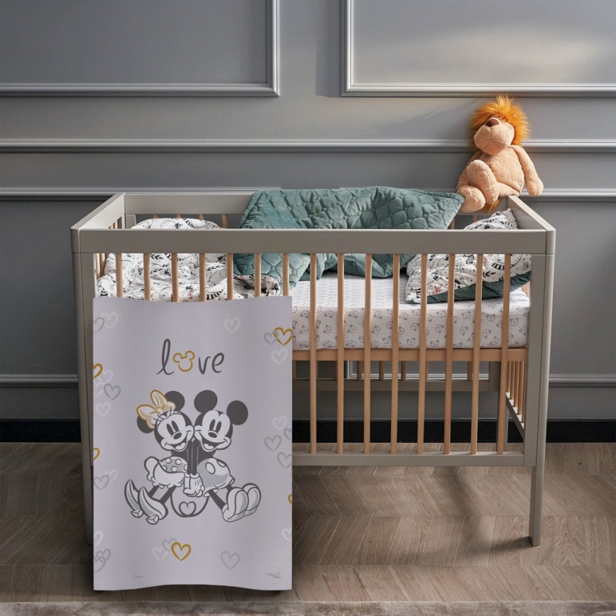 CebaBaby - Podloga za previjanje s dva povišena ruba COSY DISNEY 50x70 cm siva