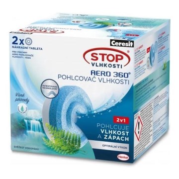 Ceresit - Tablete za odvlaživač 2u1 AERO 360° 2x 450 g svježina vodopada