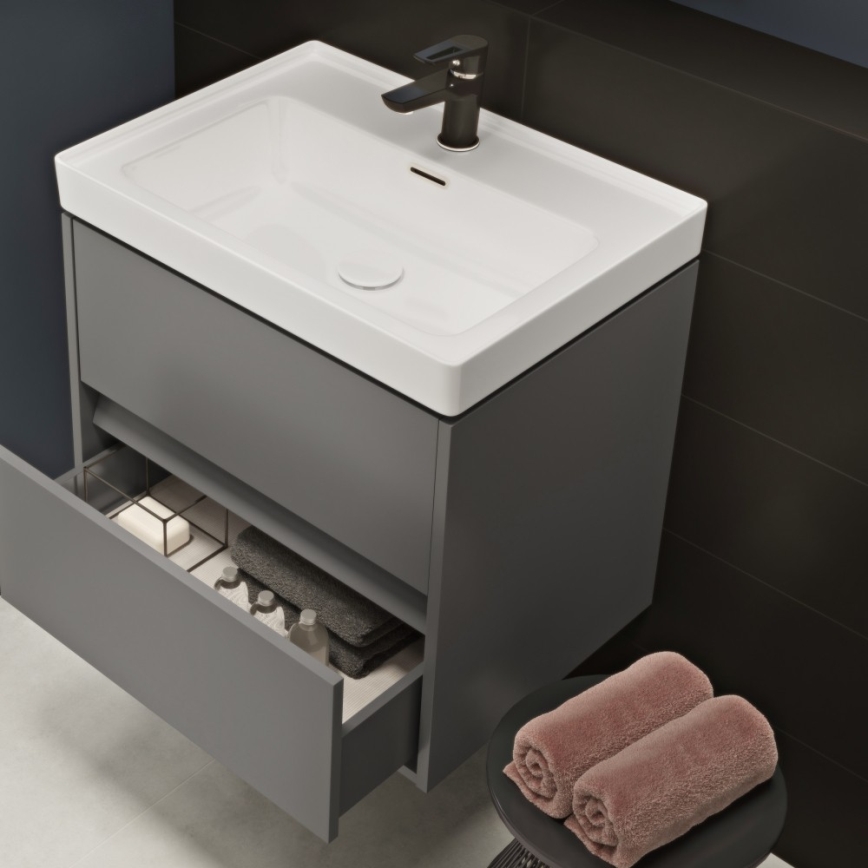 Cersanit K114-006 - Ugradbeni umivaonik CREA 44,5x60 cm keramika/sjajna bijela