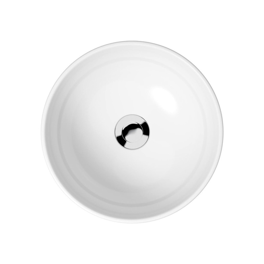 Cersanit K116-047-ECO - Umivaonik na ploču MODUO Ø 35 cm keramika/sjajna bijela