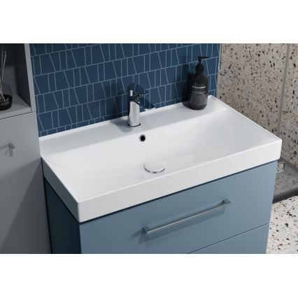 Cersanit K120-011 - Ugradbeni umivaonik LARGA 46x100 cm keramika/sjajna bijela