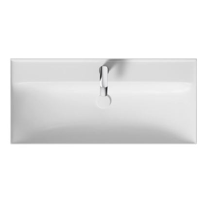 Cersanit K120-011 - Ugradbeni umivaonik LARGA 46x100 cm keramika/sjajna bijela