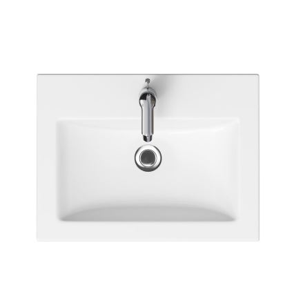 Cersanit K32-003-BOX - Umivaonik COMO 45x60 cm, nadpultni ili zidni, keramika, sjajna bijela